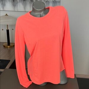 Avia Women's Neon Coral Long Sleeve Top